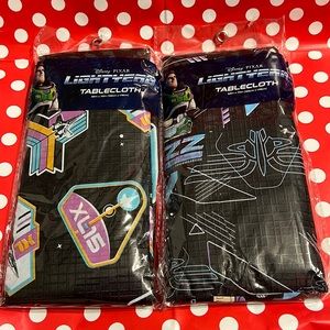 New Set of Two - Disney PIXAR LightYear PEVA Tablecloth - Wipe Clean (Mike)